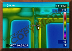 Motorhome/RV Infrared Thermography Stucture Failure Analysis